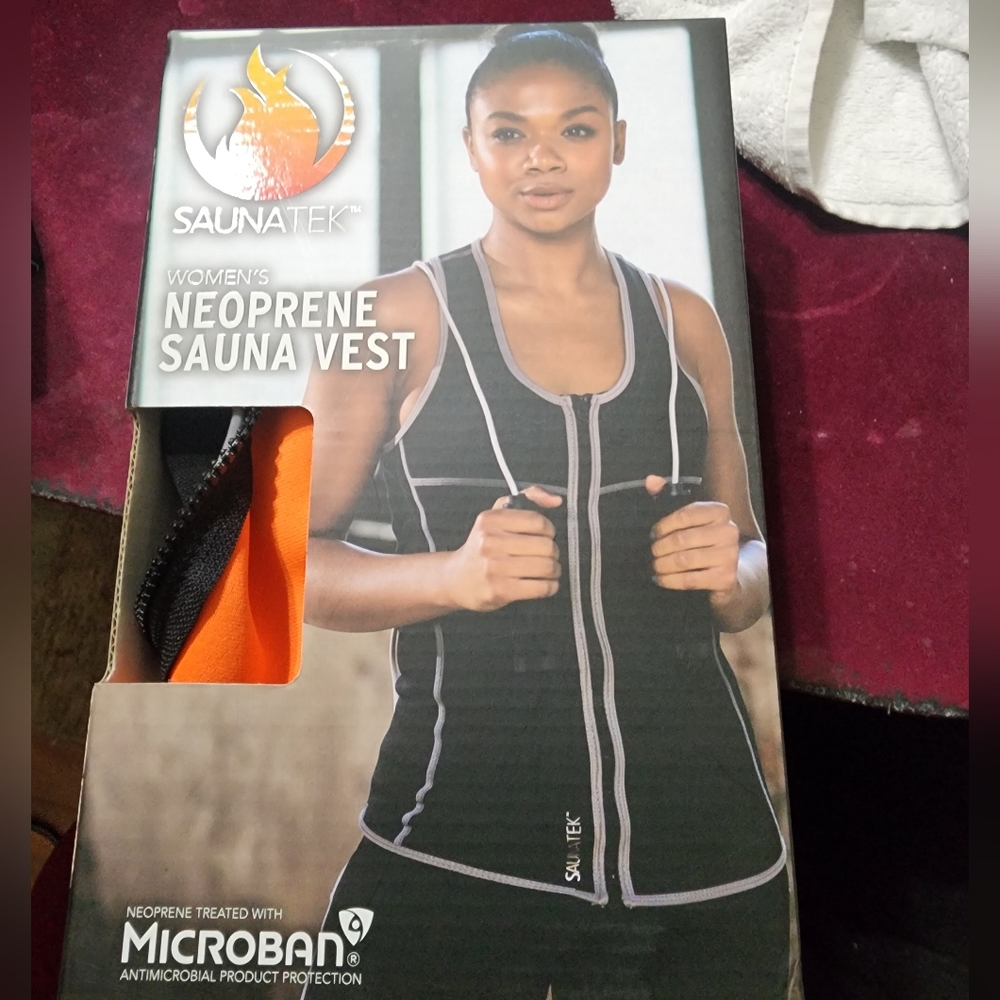 SaunaTek Women's Sauna Sweat Suit Vest for Exercise and Heat Training, Neoprene